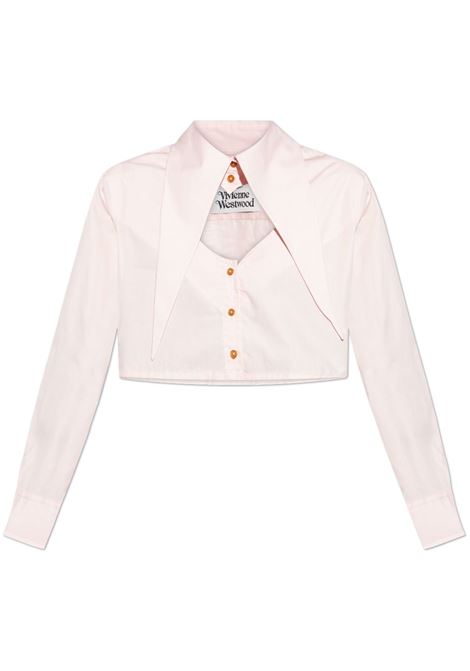 Camicia con dettaglio cut-out a cuore in rosa Vivienne westwood - donna